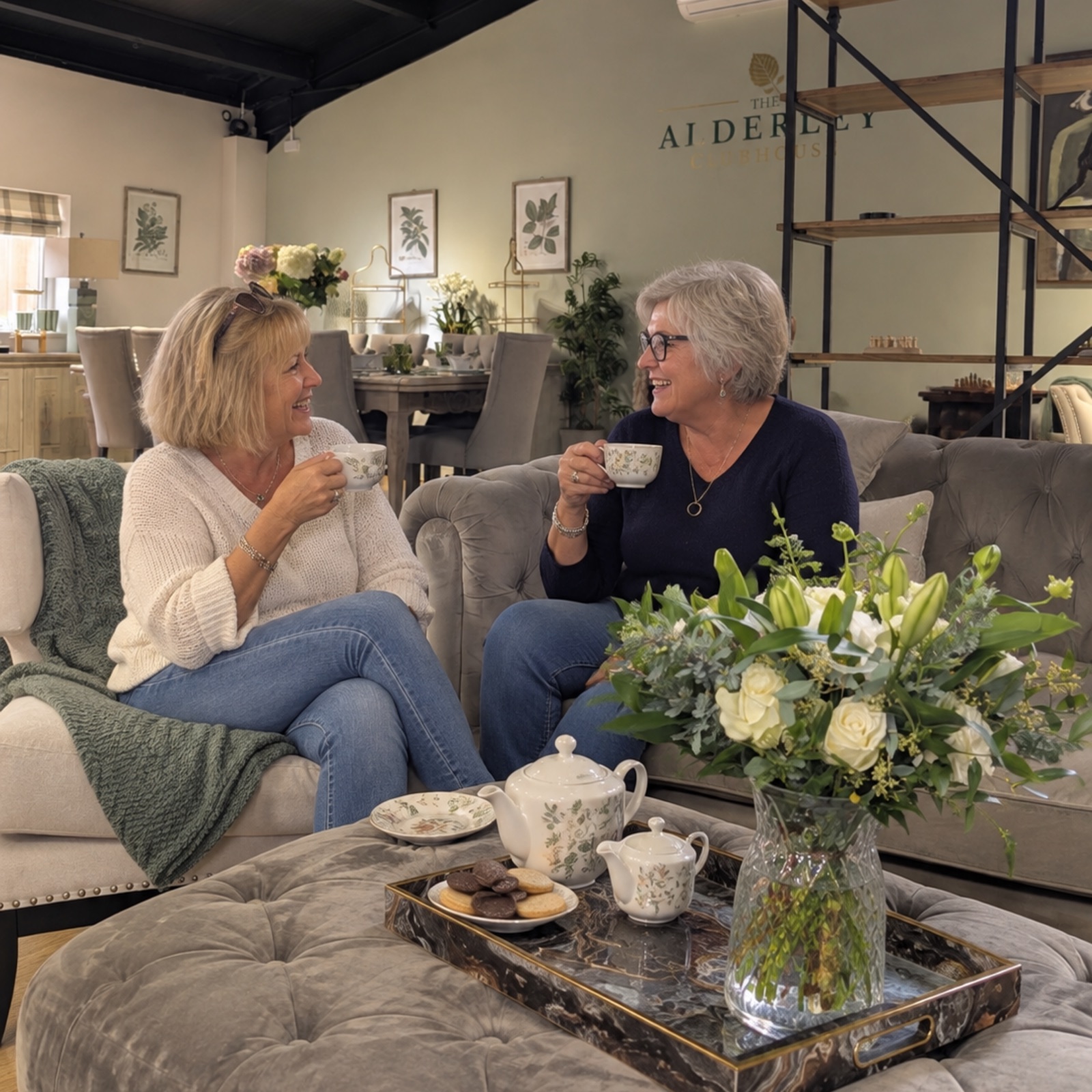 The Alderley Clubhouse Ads & Docs – Members enjoying a chat