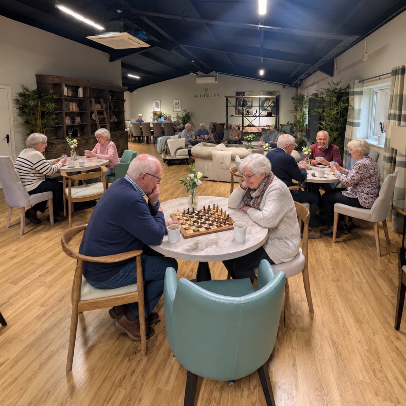 The Alderley Clubhouse Ads & Docs – Members enjoying games and relaxation